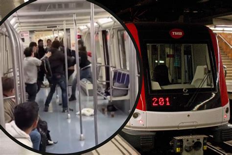 Sigue La Inseguridad En Barcelona Pelea A Pu Etazos Y Patadas En El Metro