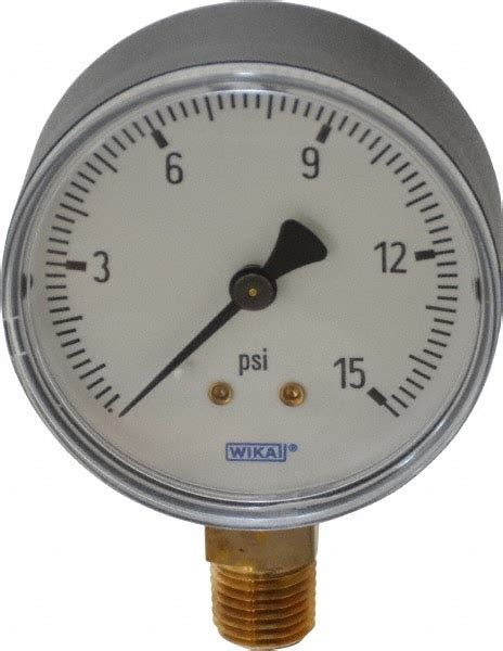 Wika Pressure Gauge Dial To Psi Thread Npt