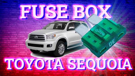 Toyota Sequoia 2008 2017 Fuse Box Diagrams Youtube