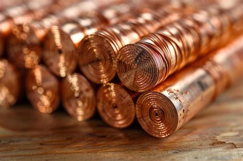 A Stack Of Copper Wire Is Wrapped Around Each Other With One Being