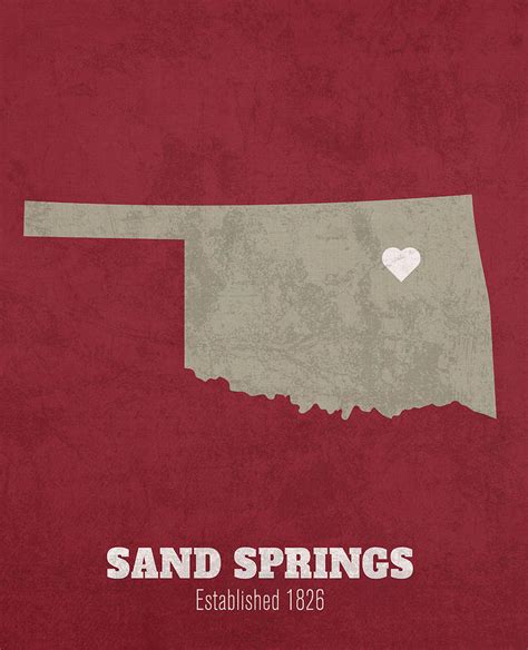 Sand Springs Oklahoma City Map Founded 1826 University of Oklahoma ...