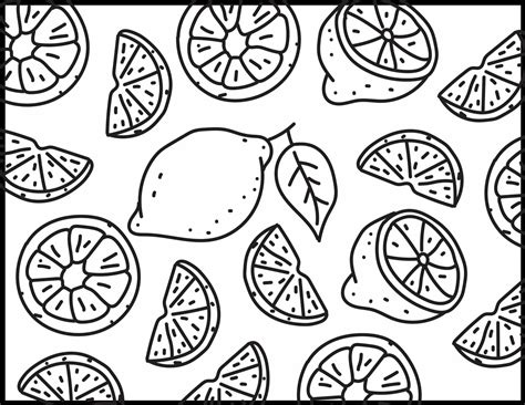 Lemon Coloring Pages Roaring Spork