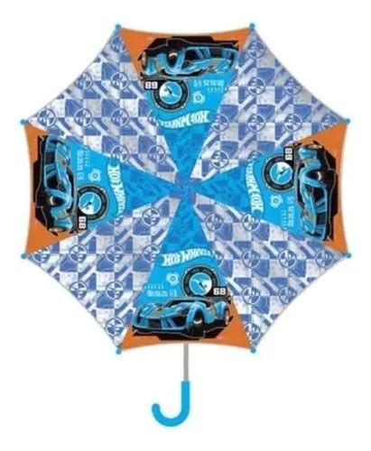 Guarda Chuva Infantil Cresko Hw Plg Hot Wheels Cor Azul Mercadolivre