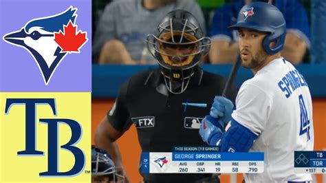 Toronto Blue Jays Vs Tampa Bay Rays 91322 Today Game Highlights Mlb