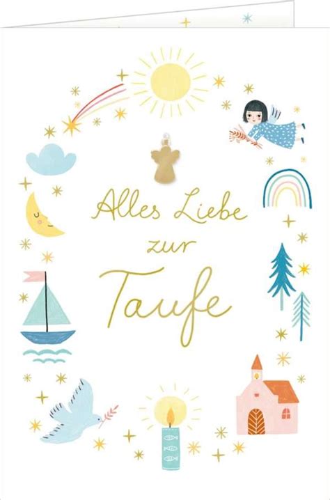 Grußkarte Alles Liebe zur Taufe Diverse jpc