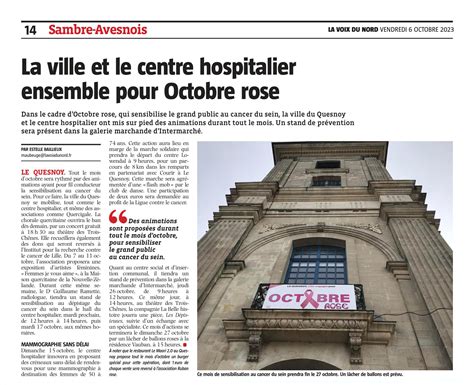 Voix Du Nord Le Centre Hospitalier Et Ses Partenaires Se Mobilisent