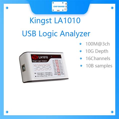 Kingst LA1010 USB Logic Analyzer 100M max sample rate,16Channels,10B ...