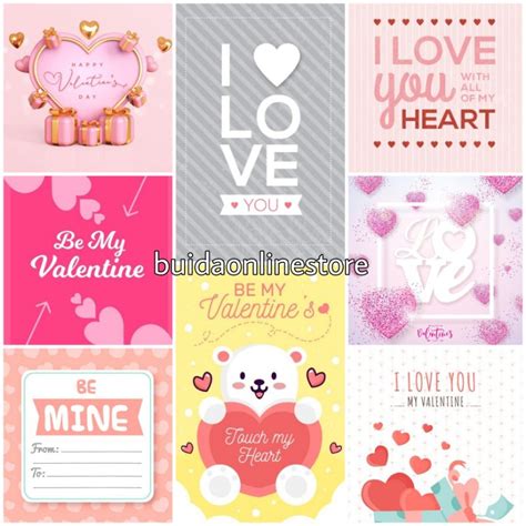 Jual Stiker Label Kartu Ucapan Hangtag Happy Valentine S Day Selamat