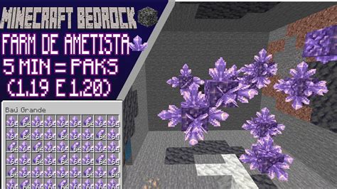 FARM DE AMETISTA MINECRAFT BEDROCK 1 19 E 1 20 YouTube