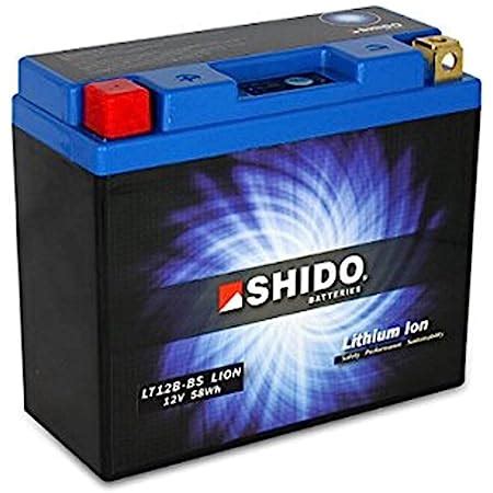 Amazon Fr Shido Lt B Bs Lion S Batterie Moto Lithium Ion