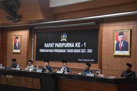 Rapat Paripurna Ke Dengan Agenda Pembukaan Masa Sidang I Tahun