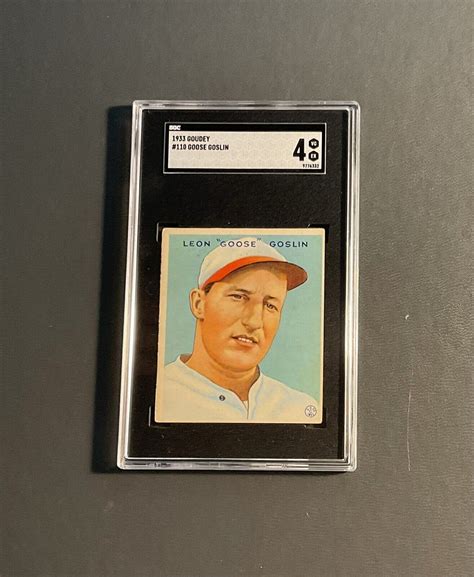 Goudey Goose Goslin Washington Senators Sgc Ebay