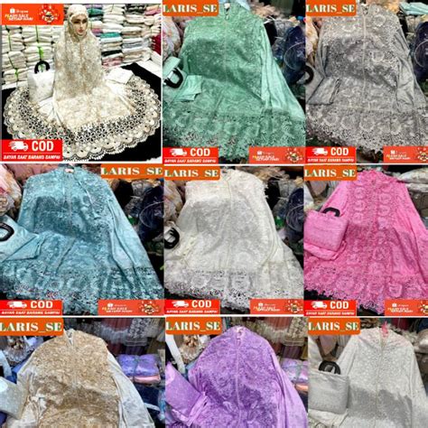 Jual Mukenah Original Mewah Sutra Paris Original Renda Mukena Renda