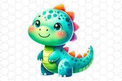 Cute Baby Dinosaur Watercolor Clipart Sublimation 2971529