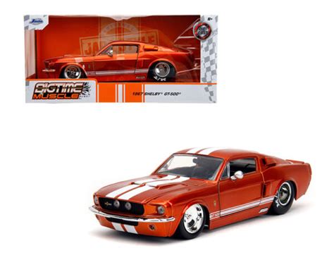 1967 Shelby Gt500 Red With White Stripes Bigtime Muscle Diecast Depot