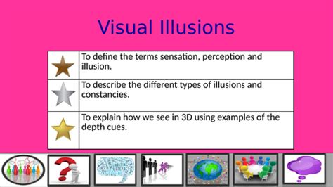 Illusions In Perception Aqa Gcse New Spec Teaching Resources