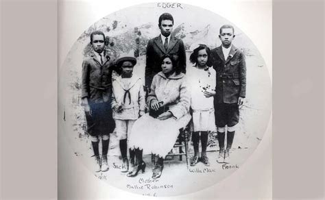 Jackie Robinson The Youngest Of Five Children With His Mother Mallie