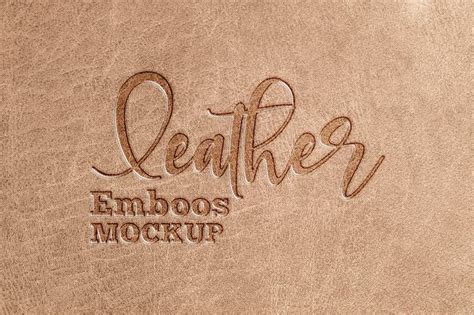 Leather Emboss Logo Mockup Artofit