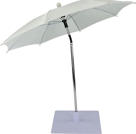 Tafel Parasol Wit Van WDMT Mini Parasol Balkon Strandparasol