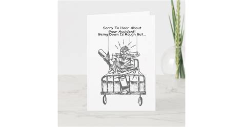 Sorry To Hear About Your Accident Card Zazzle