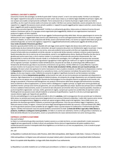 Riassunto Libro Lineamenti Di Diritto Pubblico G 2