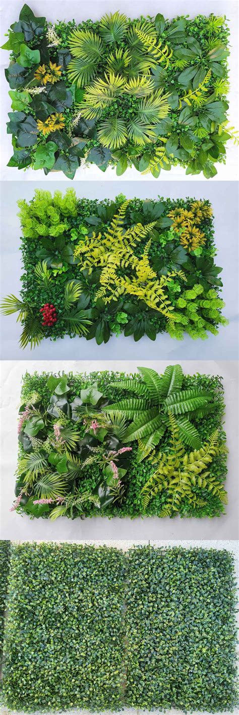 Anti Uv Artificial Boxwood Leaf Faux Ivy Foliage Plastic Plant Pine