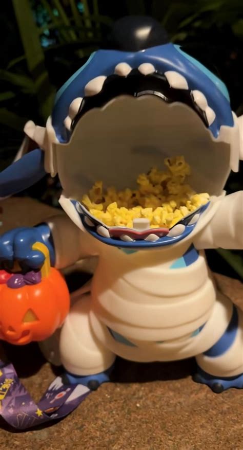 FIRST LOOK at Stitch Mummy Popcorn Bucket Coming Soon to Disney Parks