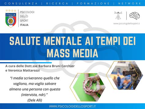 Salute Mentale Ai Tempi Dei Mass Media Psicologi Dello Sport ITALIA