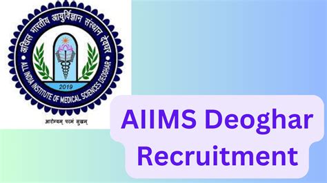 Aiims Deoghar Non Faculty Posts Recruitment