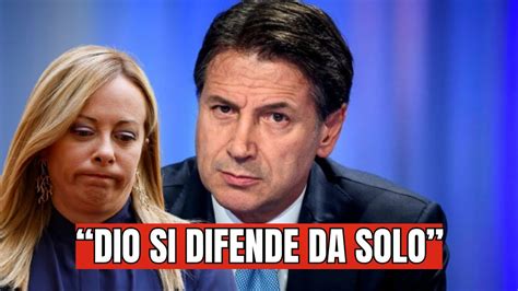 Giuseppe Conte Sbeffeggia Giorgia Meloni Durante L Intervista Il Video