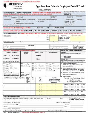 Fillable Online Charleston K Il Enrollment Form Completed Final