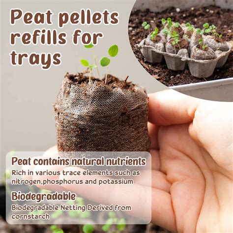 Snapklik Pcs Mm Peat Pellets Starter Pods Compressed