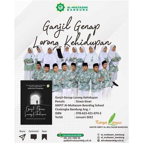 Jual Buku Ganjil Genap Lorong Kehidupan Karya Siswa Angkatan 1 Cerpen