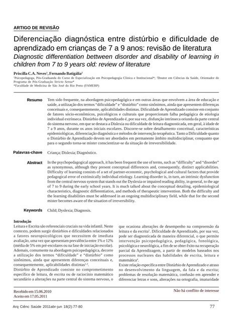 PDF ARTIGO DE REVISÃO Diferenciação diagnóstica entre repositorio