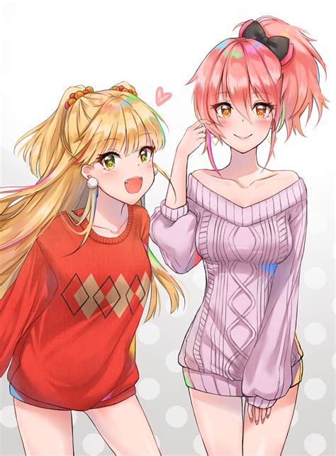 Jougasaki Mika And Jougasaki Rika Idolmaster And 1 More Drawn By Cuna