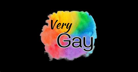 Very Gay Rainbow Cloud Gay Sticker TeePublic
