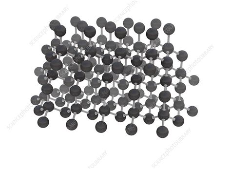 Diamond molecular structure, illustration - Stock Image - C042/4529 - Science Photo Library