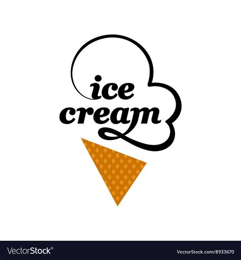 Ice cream logo Royalty Free Vector Image - VectorStock