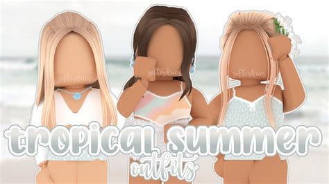 Aesthetic Tropical Summer Roblox Outfits Links And Codes