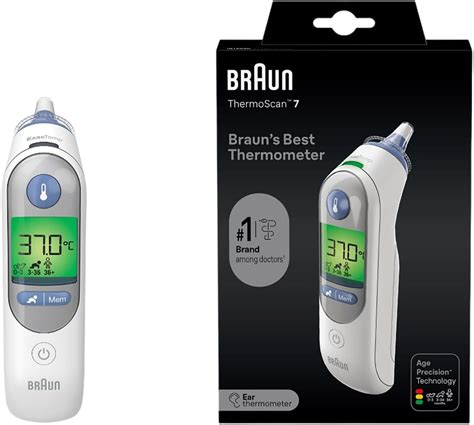 Braun ThermoScan 7 Ear Thermometer Age Precision Technology Colour