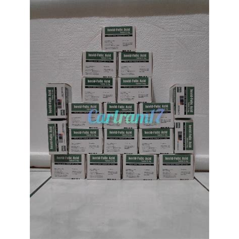 Jual Hovid Folic Acid 5 Mg 1 Box Isi 100 Tablet Import Shopee Indonesia