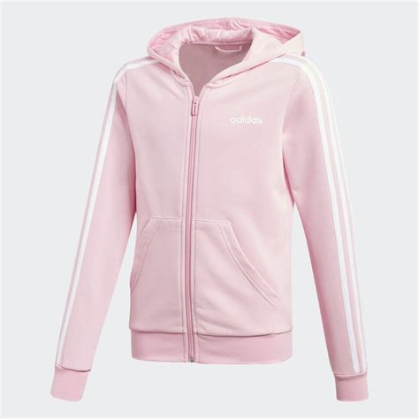 Adidas Essentials 3 Stripes Hoodie Pink Adidas Australia