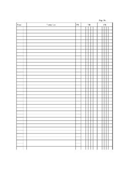 Accounting General Journal Template Worksheets Library