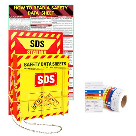 Msds Sds Binder And Wall Stationyellow Heavy Duty 3 Inch