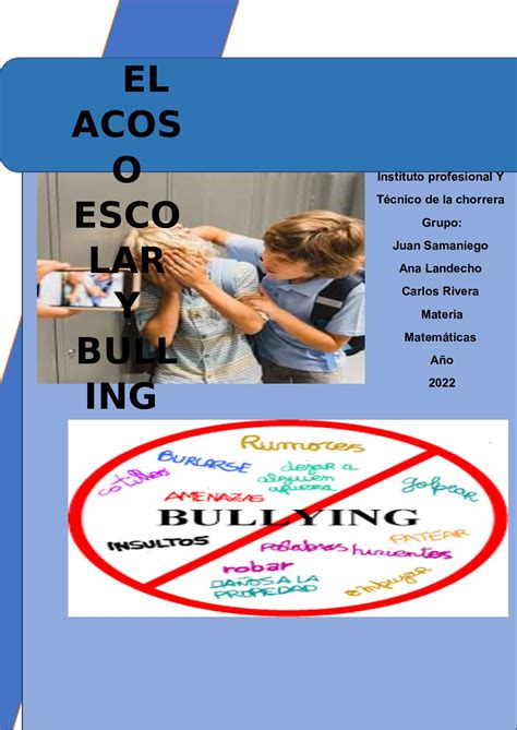 Calaméo El Acoso Escolar Y Bulling