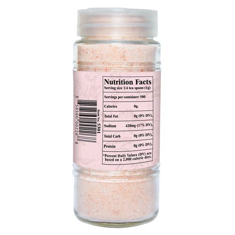 Himalayan Chef Pink Salt Naturally Pure Fine Glass Jar G Buy