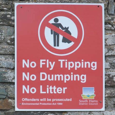 Fly Tipping And Litter Signs Stickers And Posters Uk Wide Nsp Uk Notts