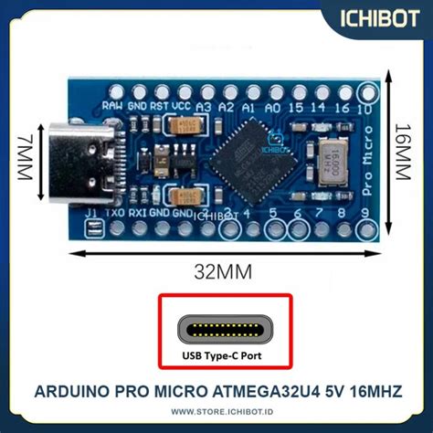 Pro Micro ATmega32U4 5V 16MHz Arduino Type C Type C ATmega 32U4