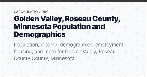 Golden Valley, Roseau County, Minnesota Population | Income, Demographics, Employment, Housing