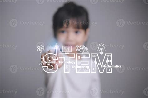 Stem Education Concept Stem Science Technology Engineering Math Sci